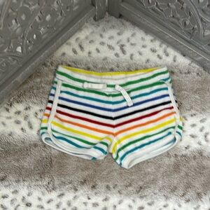 Primary terrycloth shorts girls 4T rainbow stripes beach island girl summer